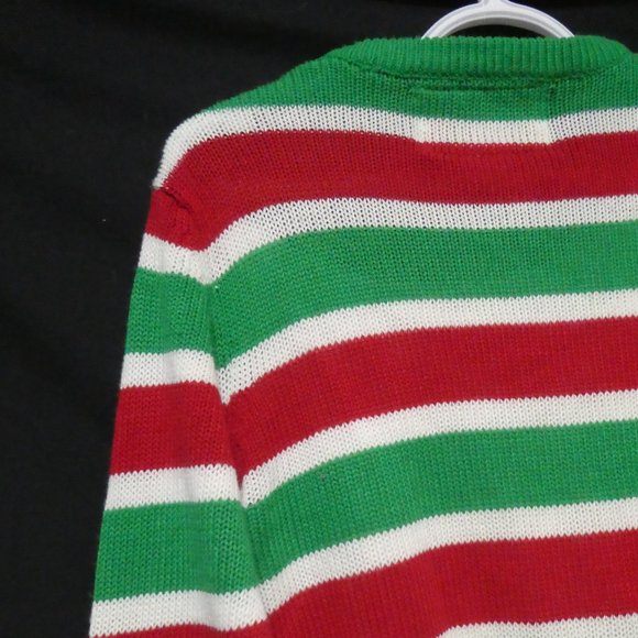 HAPPY HOLIDAYS | small, s | Emoji and Striped | Ugly Christmas Sweater | Unisex - Picture 11 of 15